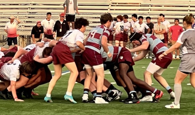 Greenwich and Xavier scrum down. Photo Michael LiVigni.