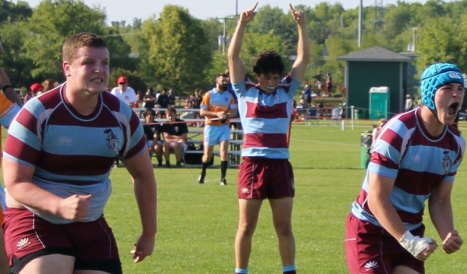 Xavier celebrates a win at the 2023 HS National Championships. Alex Goff photo.