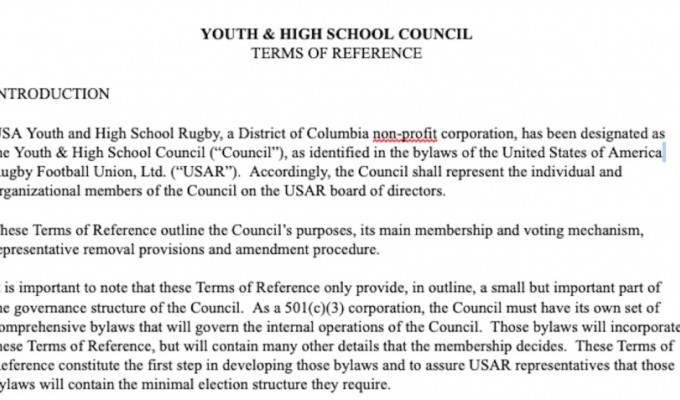 The into to the US Youth & HS TORs-Draft.