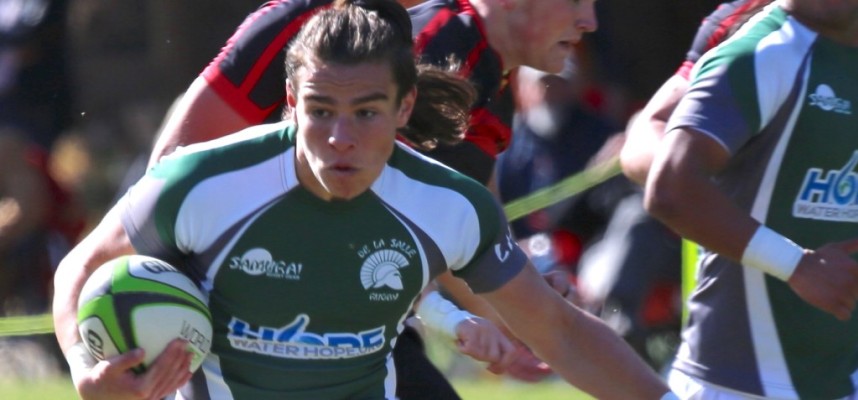 Dominic Besag scored two tries and set up another for De La Salle. Dominic Besag scored two tries and set up another for De La Salle.