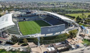 Drone view of the Dignity Health Sports Park