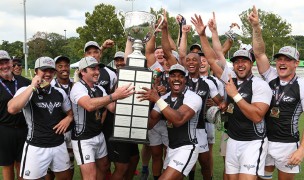 The WAC men took home the trophy at last year's club 7s finals. Travis Prior photo. 