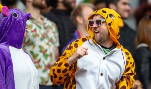 Fans in costume in Vancouver. David Barpal photo.