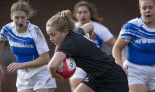 Bowdoin, defending NIRA DIII champions, are in action this weekend. Mark Washburn photo.