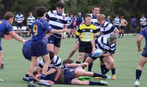 Action from the 2024 Carolina Ruggerfest. Alex Goff photo.