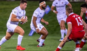 Former Royal Irish and University of Indiana start Bryce Campbell captains the USA against the All Blacks. David Barpal photo.