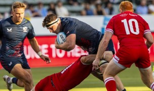 Conner Mooneyham and Paddy Ryan against Canada. David Barpal photo.