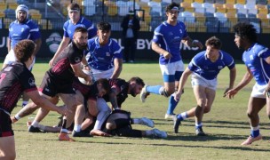 RJ Beach running the attack in the DII Final. Alex Goff photo.