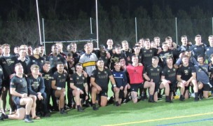 The Army players, coaches, and supporters post-game.