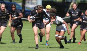 Army found success taking the forwards up the middle. Photo West Point Athletics.