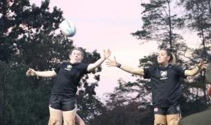 Army during warmups in the sunset. The Black Knights are 3rd and have a shot at 2nd. Alex Goff photo.