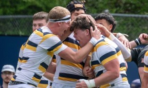 Cal has reason to celebrate. Photo Cal Varsity Rugby