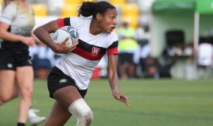 2024 Prusmack Award winner Cameron Fields is on the Falcons side to the EAAST 7s. Jeff Dalton photo.