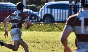 Campbell O'Conor goes in for the try.