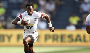 Carlin Isles off for one of his three tries against Japan. Mike Lee klc fotos for World Rugby.