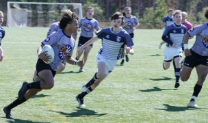 The Charlotte Tigers backline is a potent one. Dennis Yancey photo.