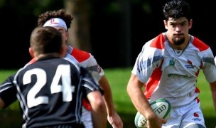 Christopher Jensvold on the charge for Louisville. Photo Lousiville Rugby.