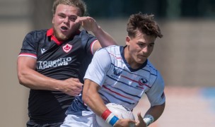 The USA U18s in action vs Canada at the Corendon Summer Tour. Ian Muir photo.