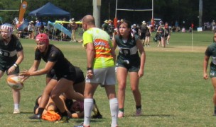 Army vs Dartmouth at the Tropical 7s. These two will be back in an even tougher competition in Houston. Alex Goff photo.