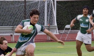 DLS center Chris Biller breaks through vs Shawnigan Lake.