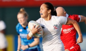 Spiff Sedrick on her way to paydirt against Canada. Mike Lee KLC fotos for World Rugby.
