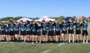 Eagan boys wait for their medals.