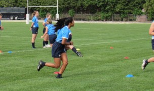 EIRA Girls training in Indiana last summer. That camp led to this year's tour of Ireland. Alex Goff photo.