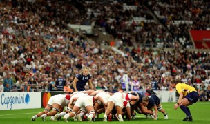 USA scrums with England. Photo George Wood - World Rugby via Getty Images
