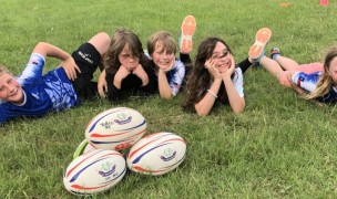 Falcon Rugby kids were pretty happy to get the Ball 4 All grant.