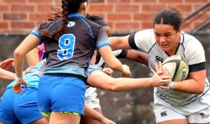 Freda Tafuna in action for Lindenwood vs BYU. Todd Lunow photo.