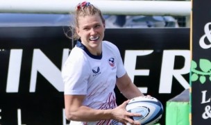 Georgie Perris-Redding found the tryline three times. Photo USA Rugby.