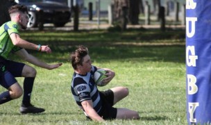 Germantown scoring against the Bayous Hurricanes. Photo courtesy Germantown rugby.