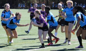 Midwesterners in action at the Carolina Ruggerfest in March. Alex Goff photo.