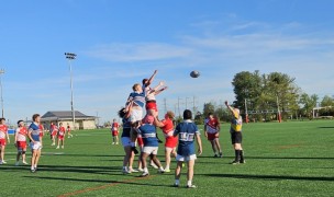 Lineout time for SLUH vs Fairfield Prep.