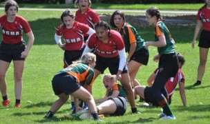 Green Bay got a try against a much more experienced DSHA squad. Photo DSHA Rugby.