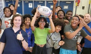 Yonkers gym class with some of the coaches.