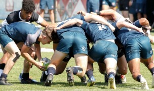 HS All Americans scrum down. Photo USA Rugby.