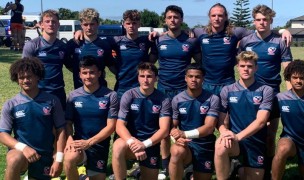 HS All Americans serious team picture at World School 7s.