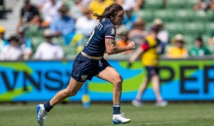 Kayla Cennet on her way. Photo Alex Ho for World Rugby.