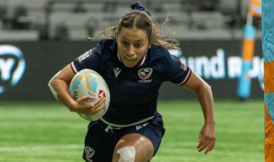Sariah Ibarra in for her key try against China. Photo Alex Ho and Zach Franzen / World Rugby.