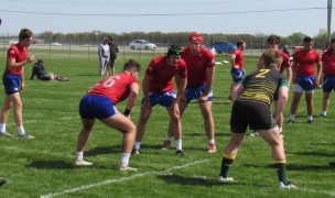 St. Ed's and Mudsock line up at last year's Midwest tournament. Alex Goff photo.