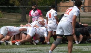 Illinois scrums down with MSU.