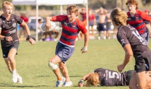 Jack Larsen finds some space for Herriman. Photo Jayce Hansen.