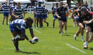 KC was powerful against Berks. Alex Goff photo.