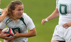 Two tries from Lilly Durbin sparked a rolling Big Green. Photo Dartmouth Athletics.