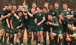 Loyola players celebrate a 2-0 weekend.