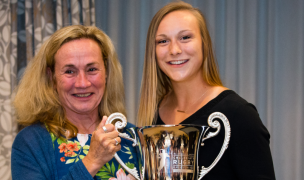 MA Sorensen and 2018 Sorensen Award-winner McKenzie Hawkins. Photo Washington Athletic Club.