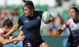 Ilona Maher vs Great Britain in Perth. Photo Mike Lee - KLC for World Rugby.