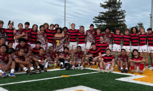 Marin and San Mateo players pose after their game.