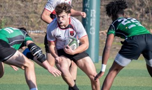 Marin captain Kobe Gerstein trucks it up for the Highlanders.